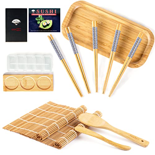 14-tlg. Sushi Set aus hochwertigem Bambusmaterial
