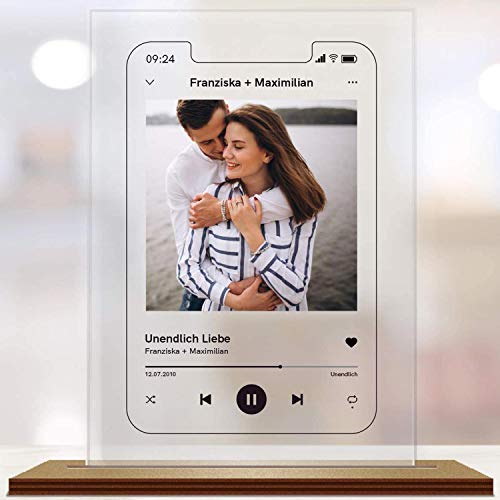 Personalisierbarer Bilder-Rahmen im Music-Player Look