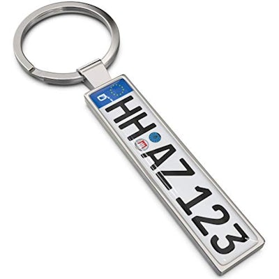 Personalisierter Kennzeichen-Schlüsselanhänger