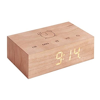 Flip Click Clock von Gingko - Aus Holz mit Touch-Control