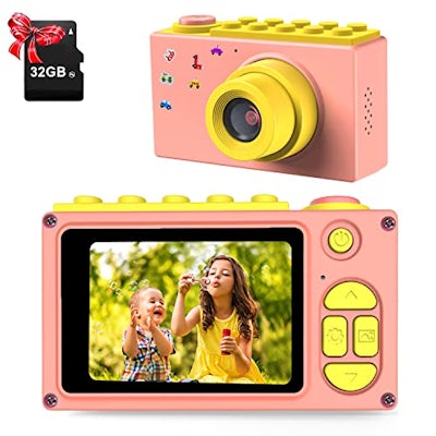 ShinePick Kinder-Digitalkamera mit 8MP, HD 1080P, 2 Inch Bildschirm