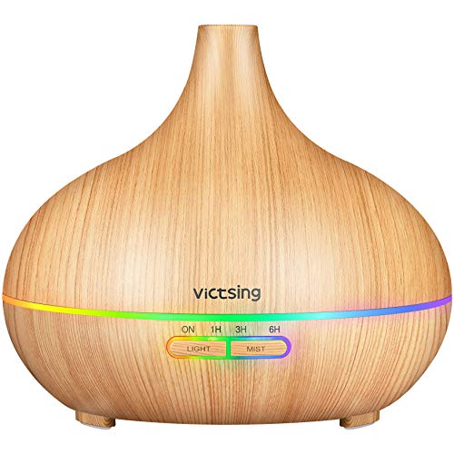 Aroma Diffuser & Luftbefeuchter (Duftlampe aus Holz)