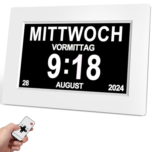 Seniorenuhr (mit Kalender und Erinnerungsfunktion)