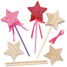 Stabfiguren-Bastelsets „Stern“ aus Holz für Kinder
