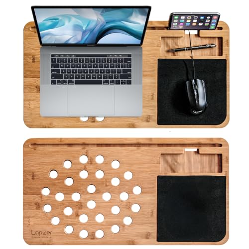 Laptop Schreibtisch aus Bambus mit Luftlöchern