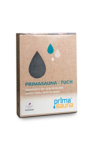 Saunatuch 210 x 80 cm mit innovativer Öse - Saunahandtuch in Geschenk Box