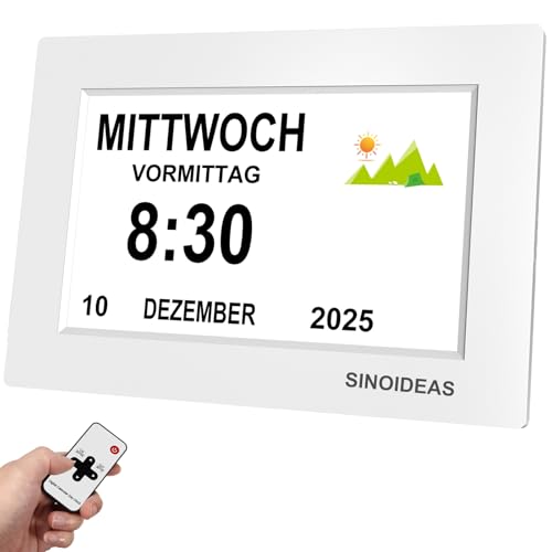 Seniorenuhr (mit Kalender und Erinnerungsfunktion)