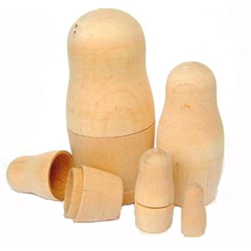 Matroschka-Rohling aus Holz zum Bemalen