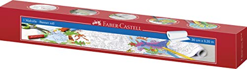 Faber-Castell: Riesige Malrolle im Motiv Dschungel- und Unterwasserwelt