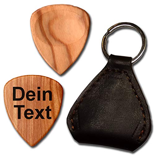 Personalisierbares Plektrum aus Holz