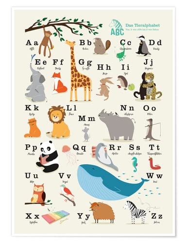 Tieralphabet Poster