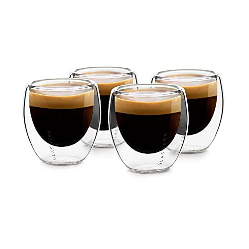 GLASWERK Design Espressotassen (4 x 70ml)