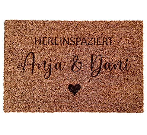 Personalisierte Fußmatte aus Kokos