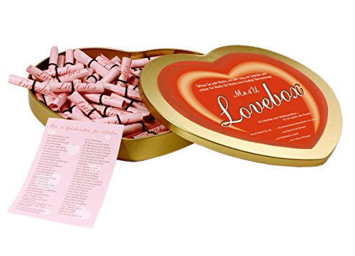 Herzbox mit 52 Liebeslosen zum selber beschriften