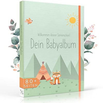 Babybuch zum Eintragen - Erinnerungsbuch für das erste Jahr