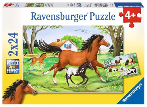 Kinderpuzzle - Welt der Pferde (2 x 24 Teile)
