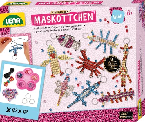 Bastelset für 8 Maskottchen-Anhänger Komplettset