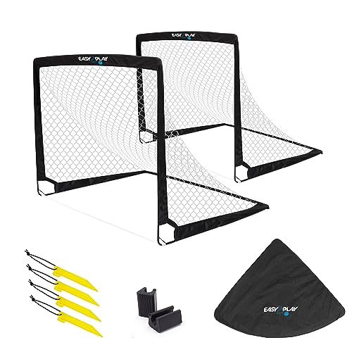 2er Set klappbare Fußballtore Pop up Goal -